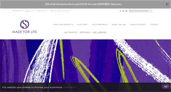 Desktop Screenshot of madeforlifeorganics.com